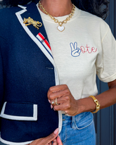 Peace + Vote T Shirt