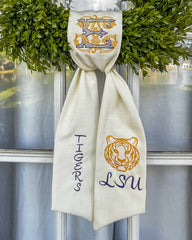 LSU Tiger Wreath Sash