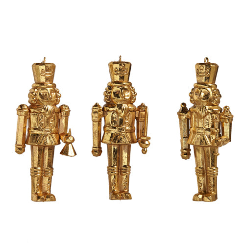 Gold Nutcracker Ornaments
