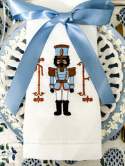 Embroidered Monogrammed Christmas Nutcracker Dinner Napkin (1)