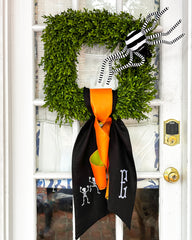 Halloween Skeleton Wreath Sash