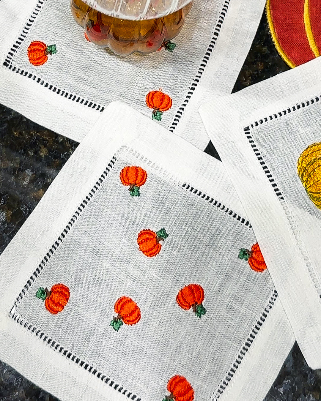 Mini Pumpkin Cocktail Napkins (4)