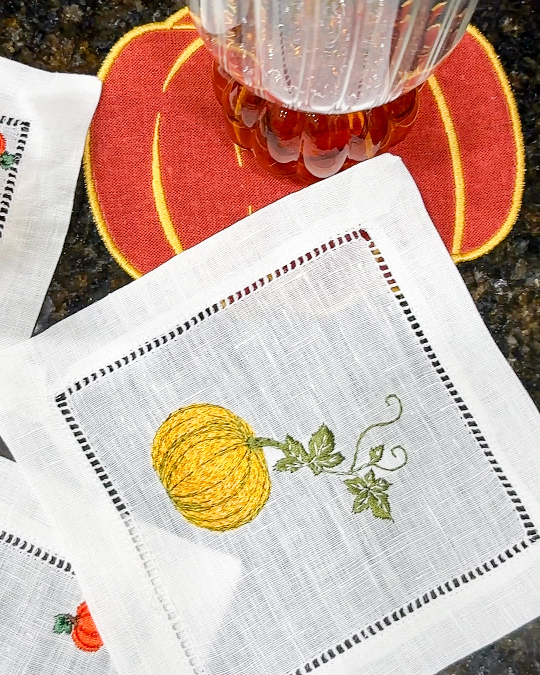 Pumpkin Cocktail Napkins (4)