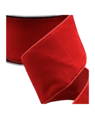 4" Lush Velvet Ribbon (Red)