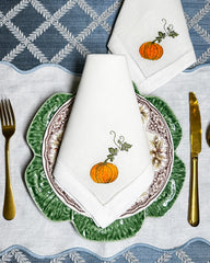 Pumpkin Scroll Dinner Napkin