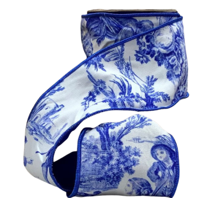 4" canvas toile ribbon