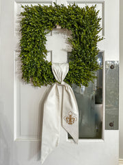 Fleur De Lis Wreath Sash