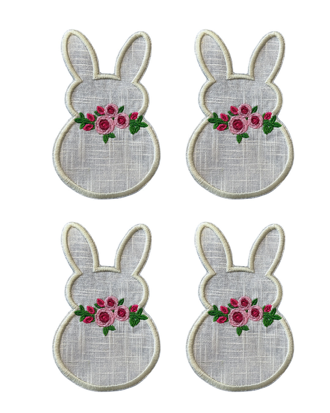 Floral Bunny Cocktail Napkins (4)