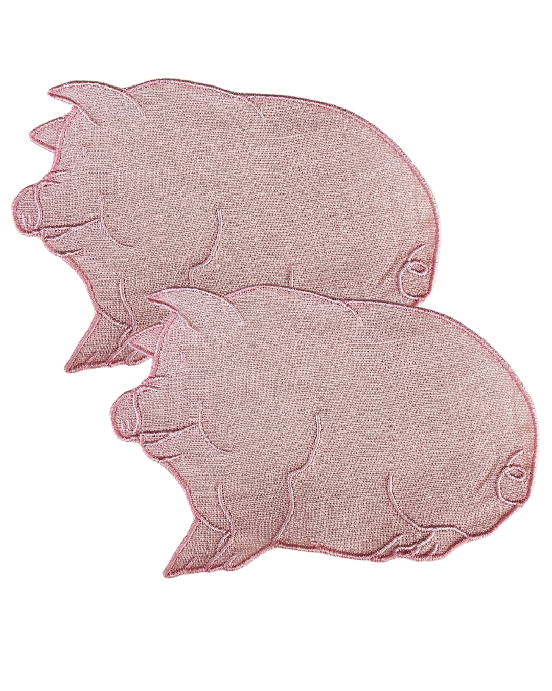 Pig shaped cocktail napkin