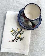 Lemon Branch Embroidered Dinner Napkin (1)