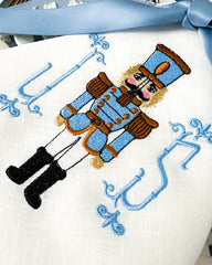 Embroidered Monogrammed Christmas Nutcracker Dinner Napkin (1)