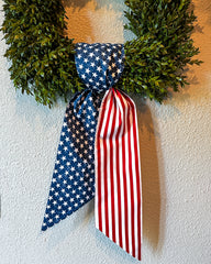 USA Patriotic Wreath Sash