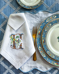 Autumnal Monogrammed Dinner Napkin (1)