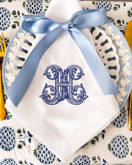 Vintage Monogrammed Dinner Napkin (1)